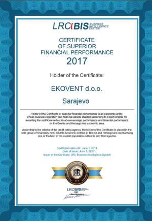 EKOVENT d.o.o. Ilidža